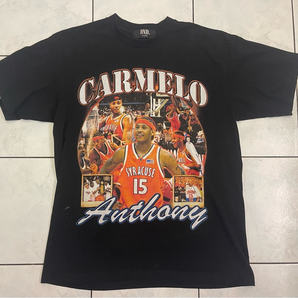 Do Not Disturb DND by Ferris Heavyweight Carmelo Anthony Black T-Shirt Size L